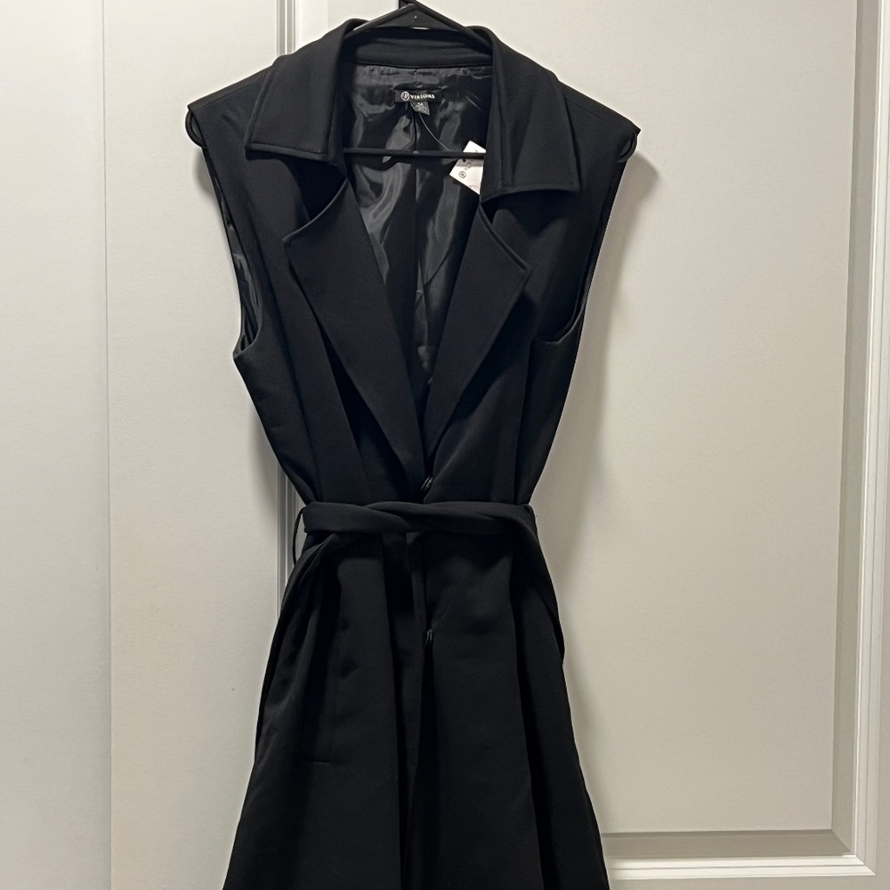 All black suit dress